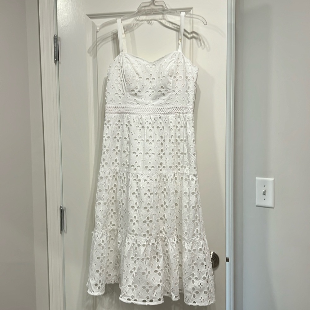 White Eyelet Lily Dress